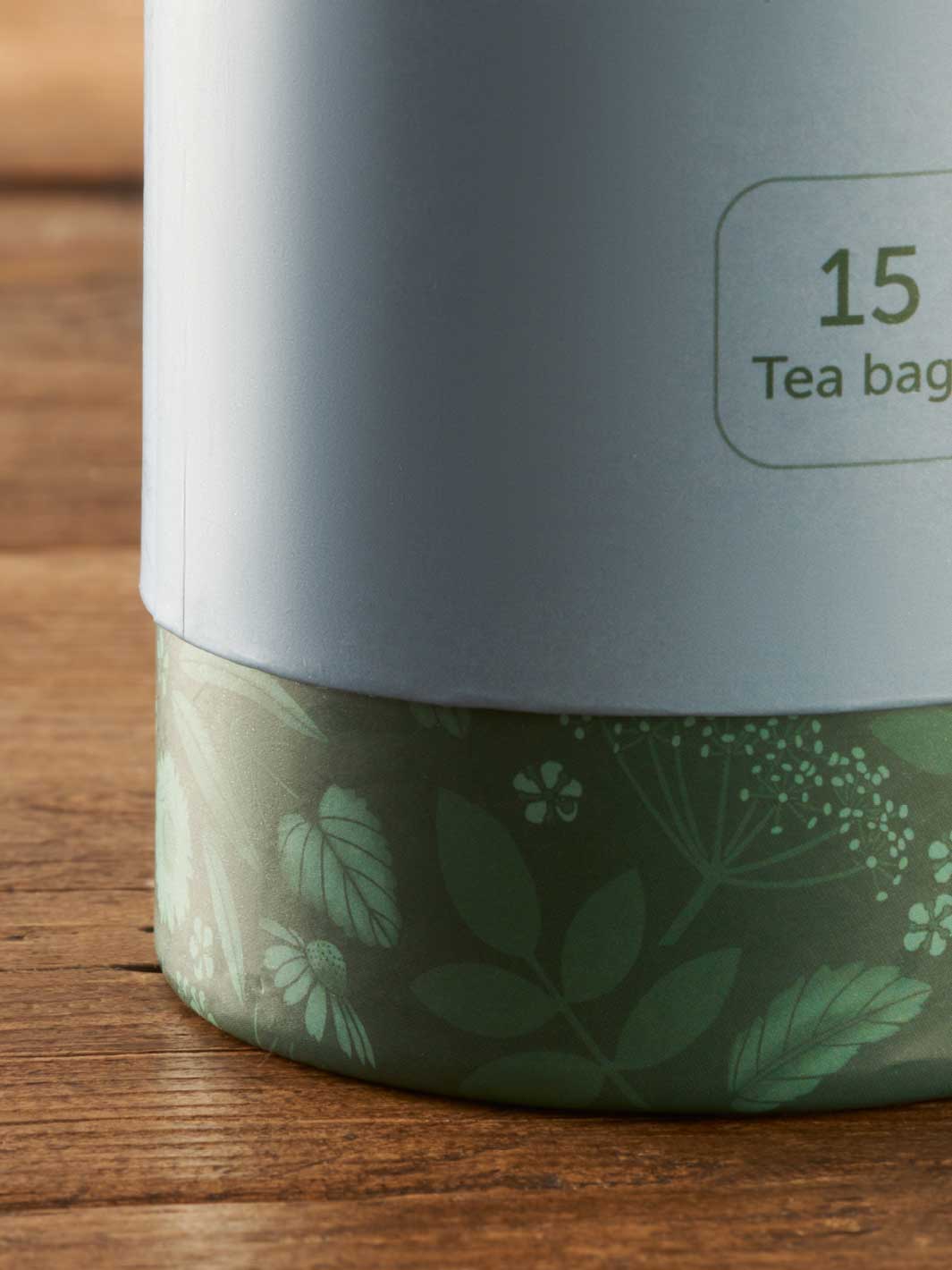 Telescopic tube for tea bags. 