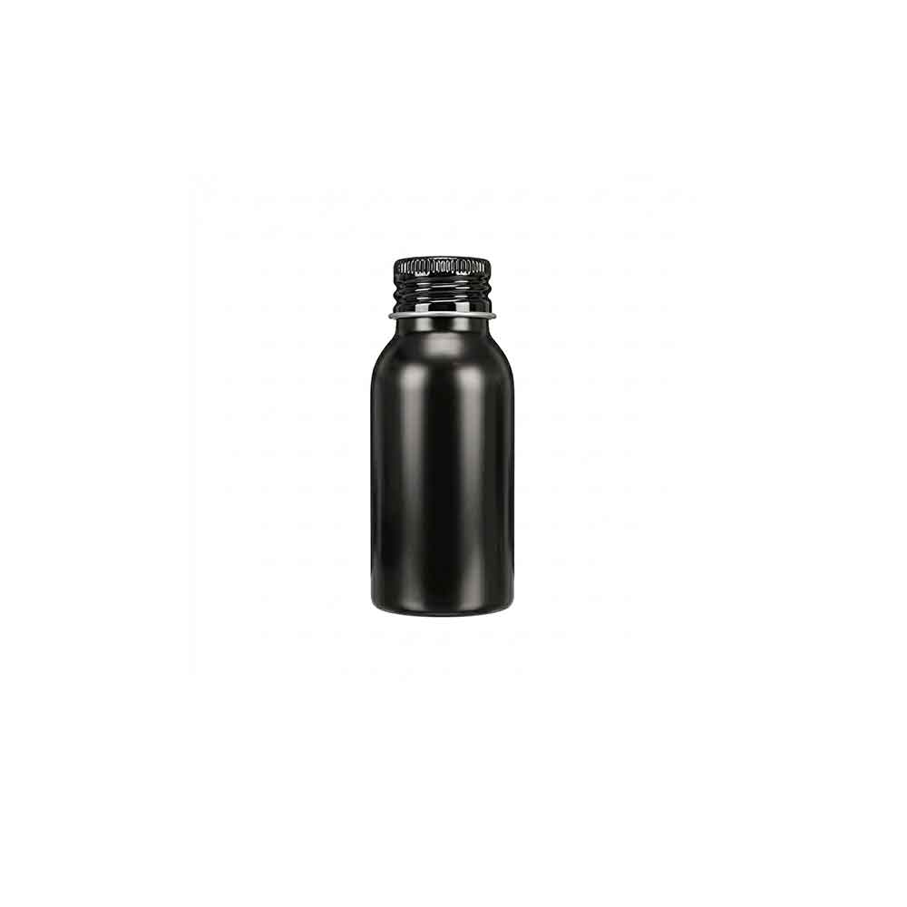 Gloss black aluminium bottle (50ml)