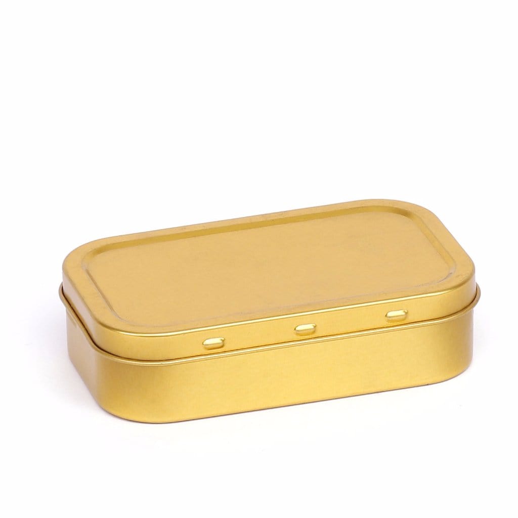 Silver or Gold Rectangular Tins T2106 - Tinware Direct